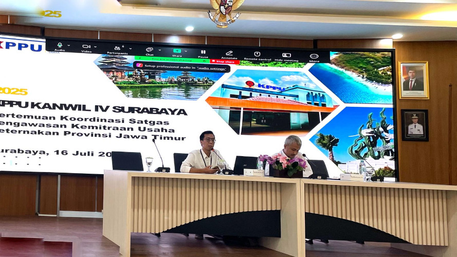 Kanwil IV KPPU Perkuat Kapasitas Satgas Kemitraan Peternakan se-Jawa Timur